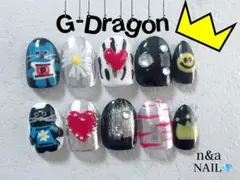 ジードラゴンイメージネイル/BIGBANG/ライブ参戦ネイル