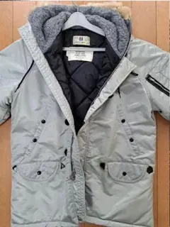 希少カラーシルバーCORINTH コリンズN3Bミリタリージャケットコート