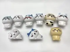 ちいかわ、ハチワレ、モモンガ、栗まんじゅう、ミニフィギュア置き物9点セット