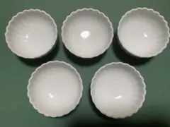 쇼야마 가마 백자 국화 국화 윤화 5객 세트