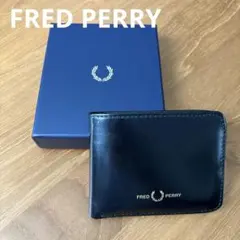FRED PERRY 二つ折り財布 ブラック