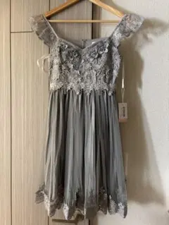 【新品】Tika グレー ドレス S