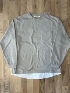 長袖 トレーナー L ベージュ