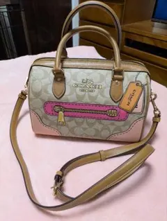 COACH レインボー シグネチャー ハンドバッグ - メルカリ