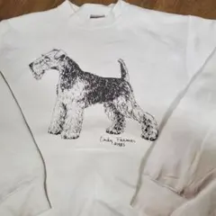 Cindy Framer 犬イラスト スウェット 1985年