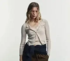 ZARA コンビネーションレーストップジャケット