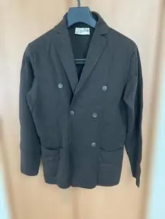 S.Moritz サンモリッツ ダークブラウン ニットジャケット 48