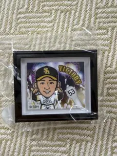 若鷹ガチャ ホークス 山川穂高 記録達成100mm缶バッジ 山川穂高 若鷹ガチャ ホロ缶バッジ タカコレ - メルカリ