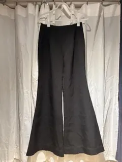 フレアパンツ ブラック レディース