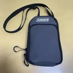 Coleman スマホショルダーバッグ グレー　スマートポーチ　万能　サコッシュ
