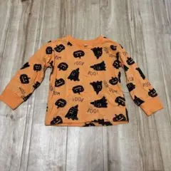 ハロウィンデザイン Tシャツ 90サイズ オレンジ