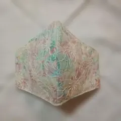花柄レース立体型マスク　未使用品