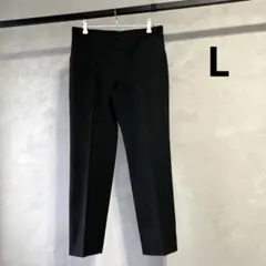 美品 ユニクロ EZYアンクルパンツ ダークグレー L