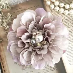 《L01》　コサージュ　フォーマル　卒業式　卒園式　入学式　ラベンダークリーム