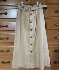 ZARA ベルト付き　ロングスカート