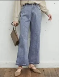 リエディ　デニムフレアパンツ　MT ライトブルー