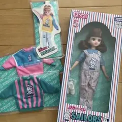 リカちゃんくじ オーバーオールスタイル セーラーズ　トレーナーセット