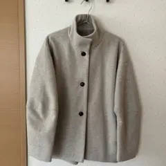 select MOCA スタンドカラーカットメルトンコート