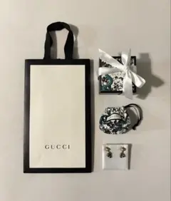 GUCCI（ミケーレ期）ゴールド チェリーピアス（両耳用）
