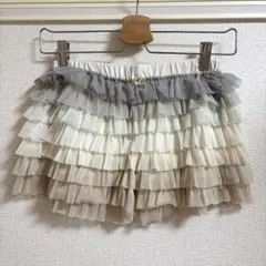 ジェラートピケ グラデーション フリルショートパンツ