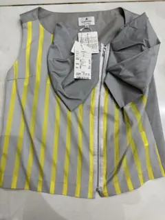 LANVIN BLANC ハーフジップ ニットプリーツ スカートセット Sサイズ