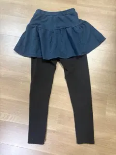 裏起毛　スカッツ　スカート付きレギンス 160cm ネイビー