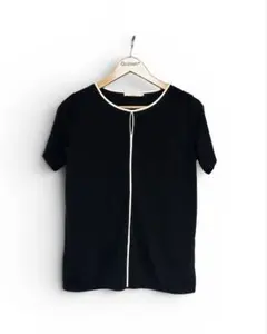 ［美品］ICB ブラック　黒　 半袖シャツ Sのサムネイル