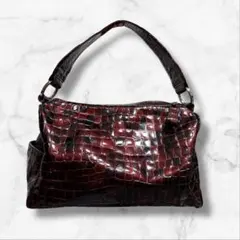 【コッコフィオーレ】クロコダイル型押し ショルダーバッグ トートバッグ ロゴ