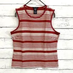 GAP タンクトップ レッド ボーダー Mサイズ　春夏 カジュアル レディース
