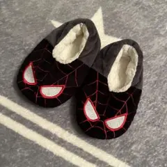 スパイダーマン モコモコスリッパ
