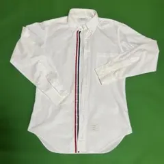 THOM BROWNE トムブラウン シャツ 白 無地 トリコロールのサムネイル
