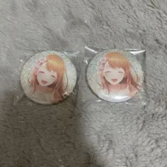 プロセカ グリッター缶バッジ 43B 花里みのり みのり　2点セット　即購入可