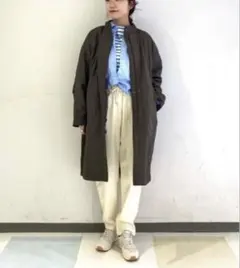 丈詰め済グリーンレーベルリラクシング150cm位の方にホワイトパンツ秋冬