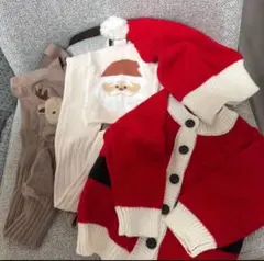 クリスマス サンタコス サンタタイツ トナカイタイツ 80 90