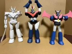 【当時物】激レア グレートマジンガー 未塗装白原型＆彩色済みソフビ 3体セット
