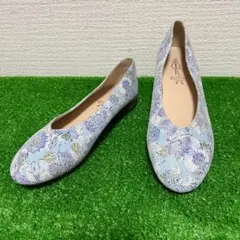 美品　あしながおじさん　レザー　フラット　シューズ