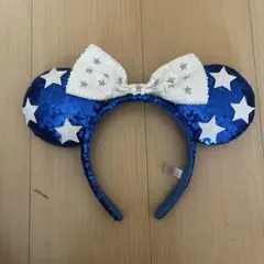 東京ディズニーリゾート 星柄　スパンコール　カチューシャ　青