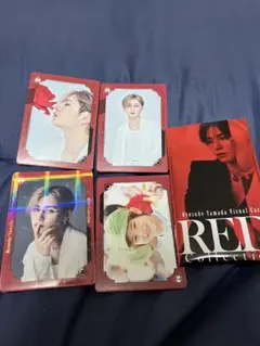 山田涼介　RED ビジュアルカード　トレカ　4枚セット