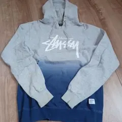 stussy インディゴ プルオーバーパーカー Lサイズ 前後ストックロゴ 
