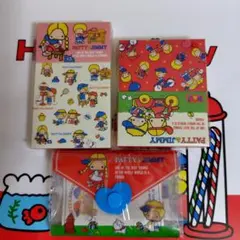 希少！PATTY＆JIMMY 　ポーチ　ハイビスカス　タグ付　1999年 希少】パティ＆ジミー ビニールポーチ ハイビスカス ミラー付未使用