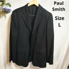 【オシャレ☆Paul Smith】黒　ストライプ　ウールジャケット　サイズL