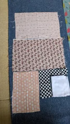 ダブルガーゼはぎれ(ピンク多め)