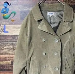 【個性派古着】BLACK DOG コーデュロイ ダブルブレストジャケット L