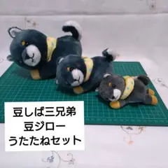 豆しば 三兄弟 ぽてぐるみ たぬき JB 豆ジローセット - メルカリ