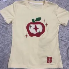 スピンズ　リンゴ刺繍 半袖Tシャツ
