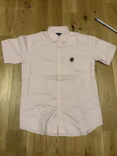 ラルフローレン　ポロベア　半袖　シャツ M ピンク　オックスフォード