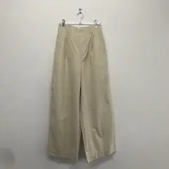 ローリーズファーム ベージュパンツ M 楽ちん綺麗め ワイドシルエット