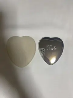ReFa ハート型シルバーメタルミラー ケース付き