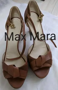 MaxMara マックスマーラ 23.5-24cm　サンダル パンプス ヒールのサムネイル