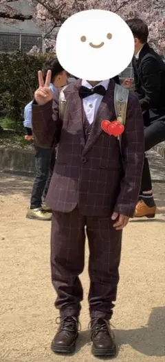 130cm卒園式入学式結婚式七五三スーツ